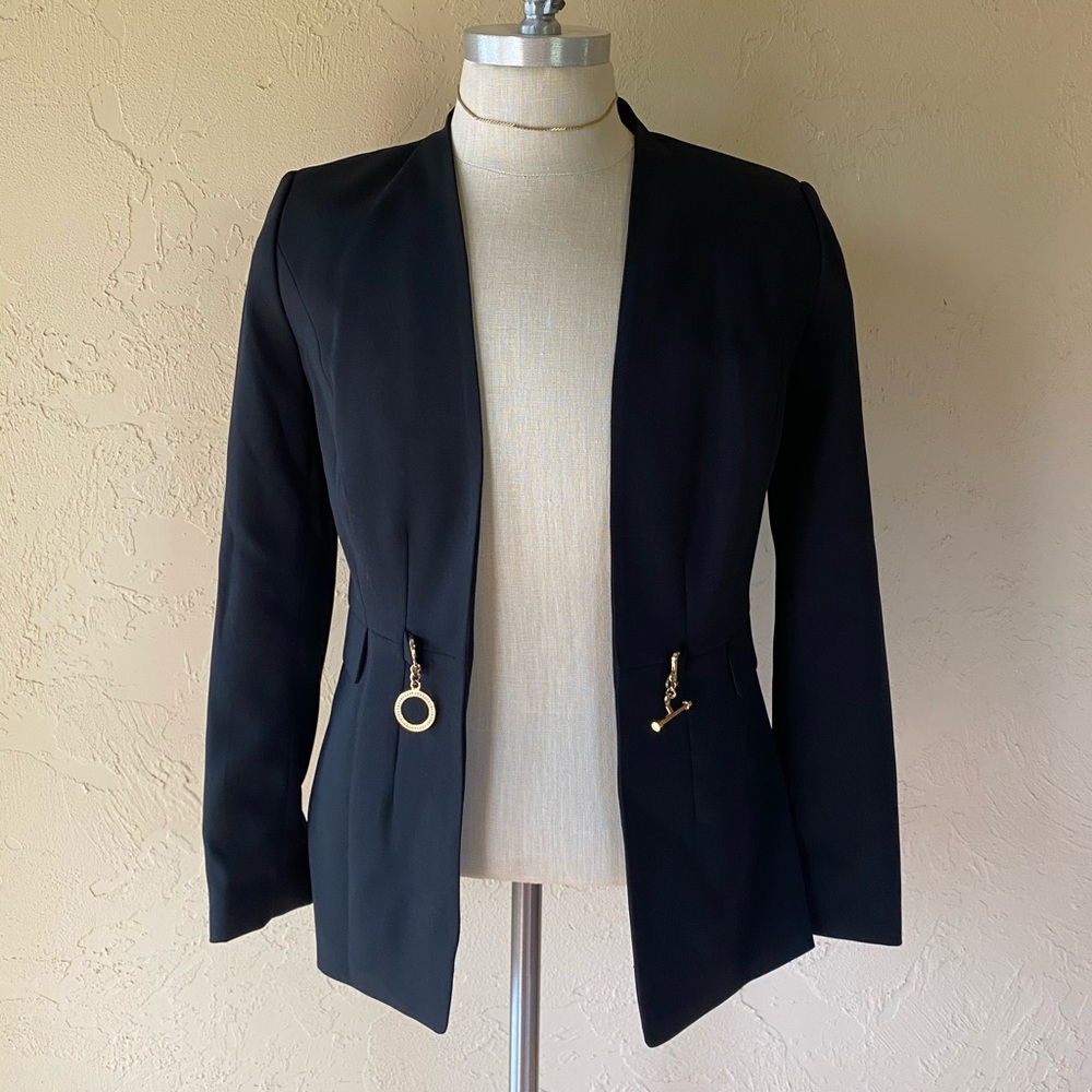 Ivanka Trump blazer with gold buttons and chain